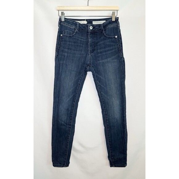 Pilcro and the Letterpress Anthro High Rise Denim Leggings Blue Jeans Women's 27 - Picture 1 of 13